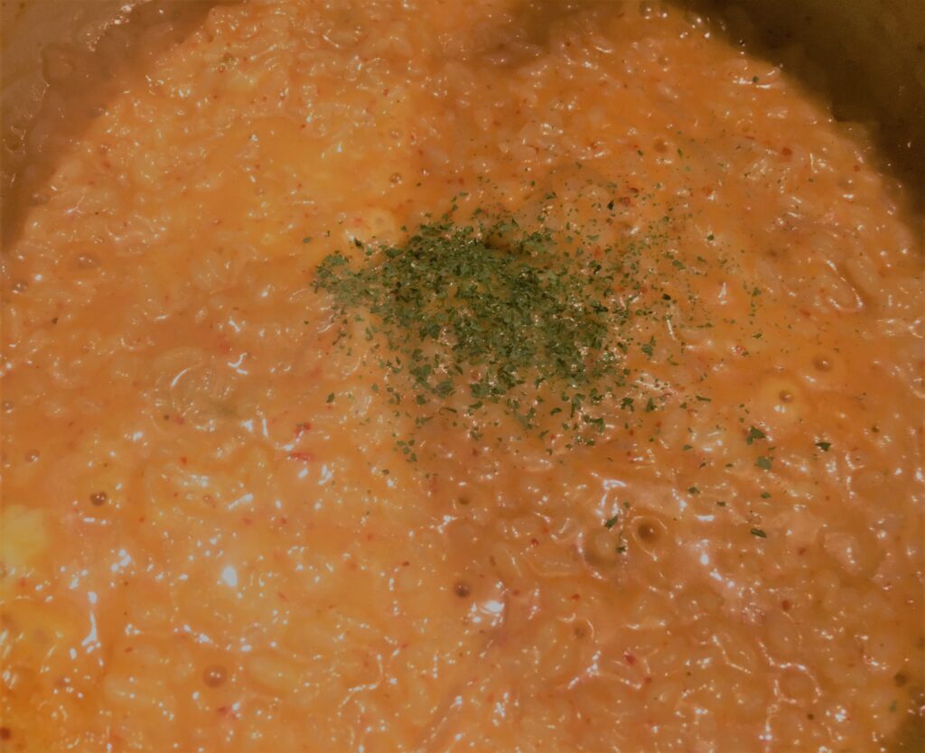 赤から3番のチーズリゾットです